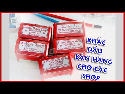 Khắc Dấu Shop Bán Hàng - Con Dấu Cửa Hàng Đẹp Tại TPHCM - Uy Tín - Chất Lượng
