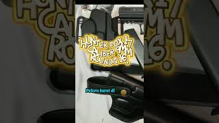 Senjata Beladiri Senpi Peluru Karet Hunter Fox 17 R,9Mm