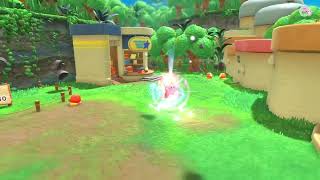 Kirby Use Crash Ability To Make Biggest Blast And Wipe Out Waddle Dee Kirby And The Forgotten Land