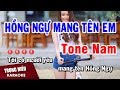 karaoke Hồng Ngự mang Tên Em Tone Nam Nhạc Sống | Trọng Hiếu