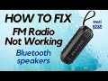 HOW TO FIX FM RADIO ON BLUETOOTH SPEAKER Awei y280