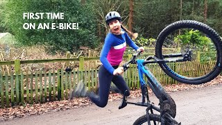 First time riding an E Mountain Bike!