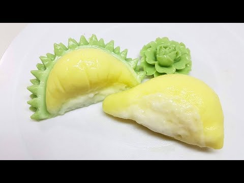 วุ้นแฟนซี I สอนทำวุ้นทุเรียน แบบพู เหมือนของจริงมาก! - Durian Jelly