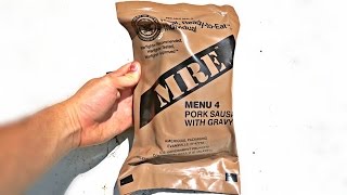 Testing US Military MRE (Meal Ready to Eat) Testing US Military MRE (Meal Ready to Eat)