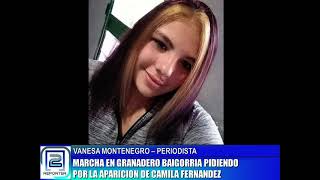 VANESA MONTENEGRO - MARCHA EN BAIGORRIA PIDIENDO POR LA APARICIÓN DE CAMILA FERNANDEZ