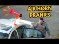 Funny Pranks : Funny Air Horn Prank 2