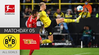 Haaland strikes again! | BVB - Union Berlin 4-2 | All Goals | Matchday 5 – Bunde
