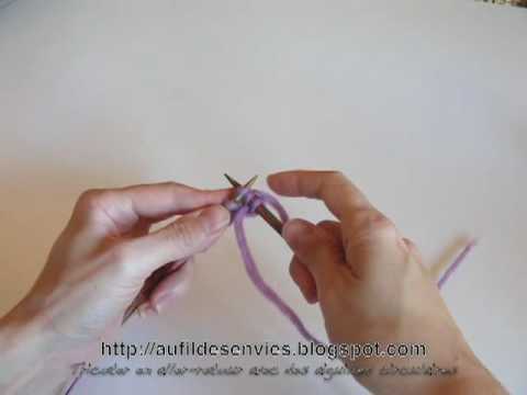 comment tricoter avec des aiguilles circulaires