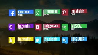 Cube Social Media Lowerthird Motion Graphics Templates