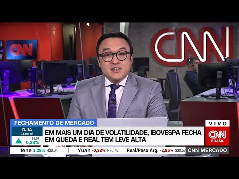 CNN MERCADO: Em novo dia de volatilidade, Ibovespa fecha em queda e real tem leve alta | 23/11/2022