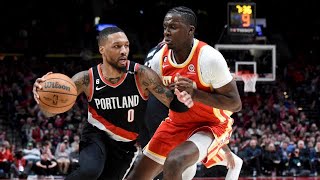 Dame Lillard Goes Off For 42 Points Against The Hawks . Atlanta Hawks Vs Trail Blazer Crazy Ending
