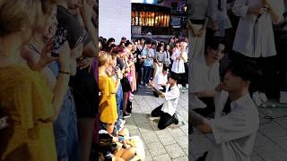 Street Artist Harang. Interactive Show Busking I Need U