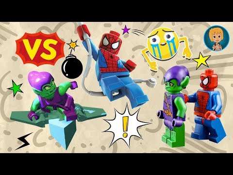 VIDEO : spiderman vs green goblin games for kids - lego spider-man super heroes mighty micros toys review - spidermanvs green goblinspidermanvs green goblingames forkids -spidermanvs green goblinspidermanvs green goblingames forkids -lego ...