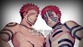 Say My Name - David Guetta Ft. Bebe Rexha, J Balvin [Edit Audio]