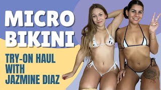 Micro Bikini Try-On & Review | Feat. Jazmine Diaz