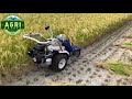 Driverless REAPER BINDER MACHINE Harvesting Paddy / Rice | Automatic Mini Reaper Binder Machine