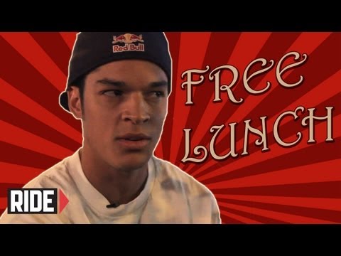 Luis Tolentino gets ollie advice, motivation from Jereme Rogers, and couch life - Free Lunch and