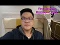 Thai Airways Royal First class on First day of 2024.TG677 Narita to Bangkok.ASMR