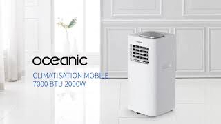 Climatiseur Mobile Monobloc Oceanic - 2000 W - 7000 Btu - Programmable
