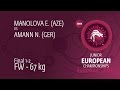 GOLD FW - 67 kg: N. AMANN (GER) df. E. MANOLOVA (AZE) by FALL, 6-2