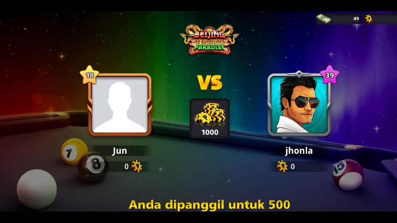 jun vs jhonla without guide || 8 ball pool jun vs jhonla without guide || 8 ball pool