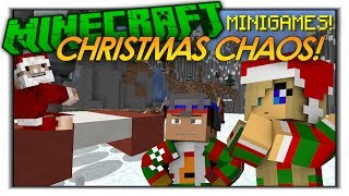 Minecraft Mini Game: Christmas Chaos! BROKE THE GAME!? w/ Sean & Bree