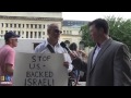 Anti-Israel Protesters: 'U.S.A. Is The Biggest Terrorist Organization' klip izle