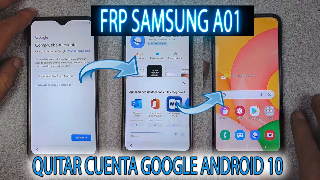FRP SAMSUNG A01 REMOVE ACCOUNT GOOGLE ANDROID 10 METHOD FRP SAMSUNG A01 REMOVE ACCOUNT GOOGLE ANDROID 10 METHOD
