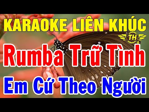 Karaoke Nhạc Sống Bolero Trữ Tình Nhạc Vàng - Hòa Tấu | Liên Khúc Em Cứ Theo Người | Trọng Hiếu