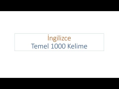 İngilizce Temel 1000 Kelime