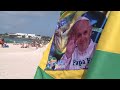 Latin America's first pope heads to restive Brazil