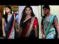 Kavitha gowda tamil kannada tv neeli serial actress neeli in low waist saree