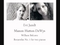 Evi Jundt and Manon Hutton-DeWys play Bolcom's Recuerdos no. 1