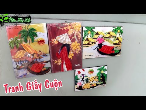 Nghề làm tranh giấy cuộn - tranh giấy xoắn P1 mtl 203 | 🌿 Vũ Phong MTL 🌿