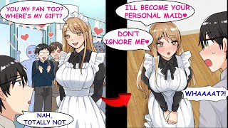 I Kept Ignoring The Most Popular Hottie At The Maid Cafe, And Then...romcommanga