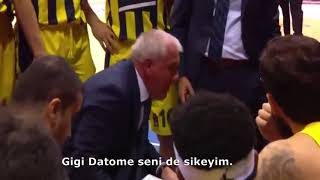 Obradovic CSKA maçında oyuncularına şok küfür (Türkçe Altyazılı) - Fenerbahçe CS