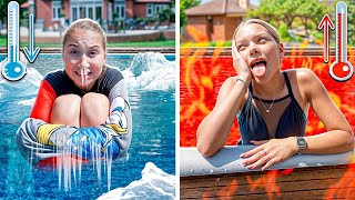 Chaud Vs Froid Piscine Challenge 24 Heures Caramelkins Fr