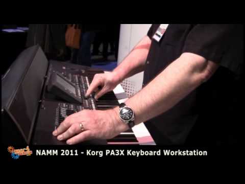 NAMM 2011: Korg Demonstrate the PA3X Keyboard Workstation