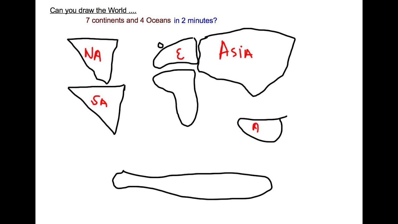 Draw a Map of World in 2 minutes - YouTube