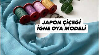 339 Japon Çi̇çeği̇ Beğeni̇len İğne Oyasi Model Yapimi Turkish Needle Lace