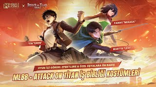 Mlbb Attack On An İş Birliği Kostümleri Yin & Fanny & Martis Mobile Legends Bang Bang