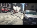 FDNY ENGINE 54 RESPONDING ON WEST 57TH STREET IN THE MIDTOWN AREA OF MANHATTAN IN NEW YORK CITY.