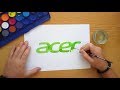 Youtube Thumbnail How to draw acer logo