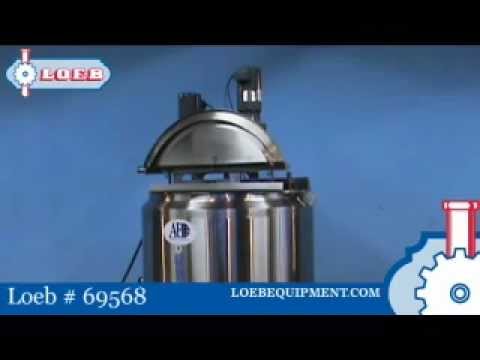 Stainless Steel Agitated Tank - A and B Process 200 Gallon - Loeb # 69568