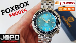 Foxbox Fb0024 Tuna Blue Luxury Quartz Homage Watchfoxbox Watch Reviewsubles