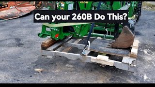 Inexpensive John Deere 260B Storage Device When You Dont Have Concrete.