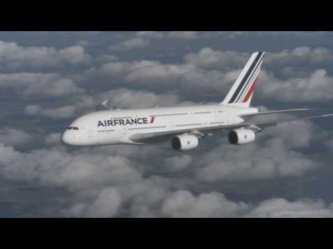 Air France A380 HD In-Flight Air-to-Air