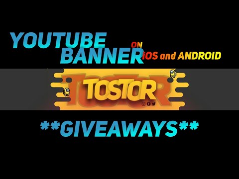 How to make a YouTube banner on Android and iOS **GIVEAWAY**