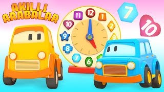 Çizgi film Akıllı arabalar. Oyuncak saat! Sayıları, şekilleri ve renkleri öğrene