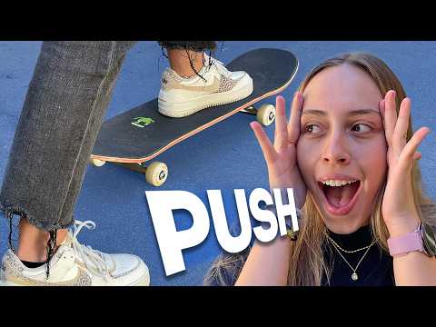 HOW TO PUSH ON A SKATEBOARD FOR BEGINNERS THE EASIEST WAY TUTORIAL LIVE SKATE SUPPORT!